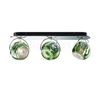 Fabbian Beluga Colour Lampada da parete o soffitto 3 fuochi, verde