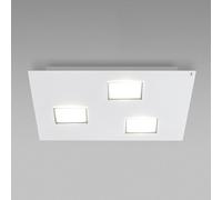 Fabbian Plafoniera LED Quarter bianca a 3 luci Fabbian