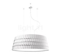 Fabbian Roofer Lampada a sospensione, bianco - ø120 cm