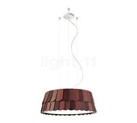 Fabbian Roofer Lampada a sospensione, marrone - ø60 cm