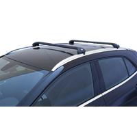 FABBRI ALU VIVA 2 RC BLACK BARRE PORTATUTTO DA TETTO AUTO RAIL CHIUSI MAX 75 KG