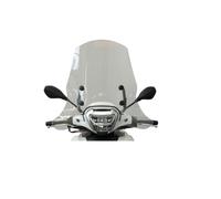 MIM Distribution Parabrezza Fabbri per Piaggio Beverly 300 400 2021, Vetro Temperato, Chiaro, Motocicletta, Anteriore