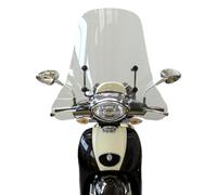 FABBRI parabrezza moto trasparente TOP ALTO compatibile con APRILIA SCARABEO 2T 50 2014-2017