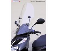 FABBRI parabrezza moto trasparente TOP ALTO compatibile con APRILIA SPORTCITY 125 2005-2009