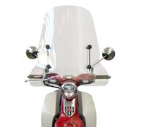 FABBRI parabrezza moto trasparente TOP ALTO compatibile con HONDA C 125 A SUPER CUB ABS 125 2018-2023