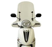 FABBRI parabrezza moto trasparente TOP ALTO compatibile con YAMAHA XC D ELIGHT 115 2013-2017