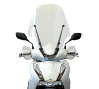FABBRI parabrezza moto trasparente TOP ALTO CON BORDO compatibile con HONDA SH 350 2021-2023