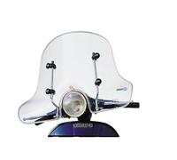 FABBRI parabrezza moto trasparente TUV CON BORDO compatibile con PIAGGIO VESPA PX 125 1980-1989