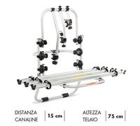 FABBRI PORTABICI DA PORTELLONE 3 BICI OK h 75 cm CANALINE 125 cm PORTATA 45 KG