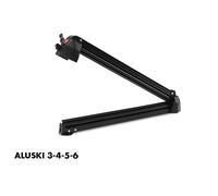 FABBRI PORTASCI PER BARRE DA TETTO ALUSKI 6 SCI 4 SNOWBOARD + ATTACCHI CAVA A "T