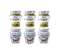 Fabbri Set Specialità Italiane, 3 Vasetti Crema al Pistacchio 200g, 3 Vasetti Amarene 230g, con Portachiavi italy shop service