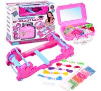 fabbrica di braccialetti per bambini con perline e mouliné