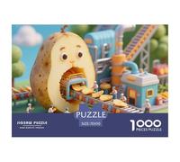 Fabbrica di patate Puzzle in Legno Impermeabile DIY Puzzles Da 1000 Pezzi Regali Per Adulti Impossibili Giochi Educativi