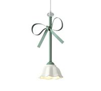 Fabbrica Lampada A Sospensione A Fiore Verde Ceramica Bianca Lampada A Sospensione Floreale In Vetro Camera Da Letto Per Ragazze Fiocco Rosa Lampada A Sospensione A Soffitto Lampadario Moderno Nordico