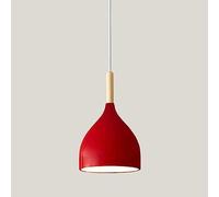 Fabbrica Robusta Durevole nordicaron Leggero Industriale a Sospensione Cupola Color soffitto Lampada Cucina Pranzo lampadario Camera da Letto lampadario/Rosso