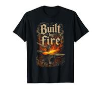 Fabbro Arte del Fabbro Built By Fire Maglietta
