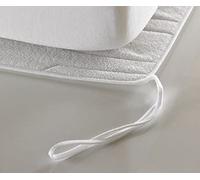 Fabe - Coprirete Antiacaro in Cotone Trapuntato o Feltro con lacci, Antiscivolo Lavabile (Trapuntato, 200 x 200 cm)