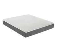 Fabe | Topper Soft Comfort con Nucleo Elastico e Traspirante, Topper Matrimoniale Sfoderabile con Tessuto a Maglia con Filati di Carbonio e Tencel™, a Cappuccio, Antistatico e Naturale, 160x195xh5 cm