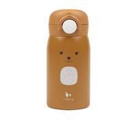 Fabelab Borraccia per bambini, 320 ml, in acciaio inox, senza BPA, a prova di perdite, per scuola, bottiglia d'acqua con design a orso