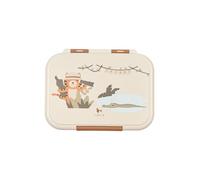 Fabelab Contenitore per il pranzo per bambini con scomparti Safari Jungle Tiger | Contenitore per il pranzo in acciaio inox 1000 ml a prova di perdite, contenitore per il pranzo con scomparti per