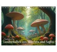 Fabelhafte Orte - Landschaften aus Märchen und Sagen (Wandkalender 2026 DIN A4 quer), CALVENDO Monatskalender: Ein märchenhafter Kalender, der ... Landschaften neu zum Leben erweckt.