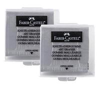 Faber-Castell 10003496 - Gomma Mie di Pane, colore: Grigio (2 x Grigio)