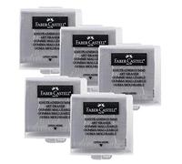 Faber-Castell 10003496 - Gomma Mie di Pane, colore: Grigio (5 x Grigio)