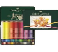 Faber-Castell 110011 - Matite colorate per artisti Polychromos, astuccio in metallo da 120 pezzi