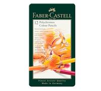 Matite colorate permanenti Faber Castell Polychromos mina 3,8 mm box metallo - c