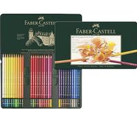 Faber-Castell 110060 - Matite colorate Polychromos, 60 astuccio in metallo