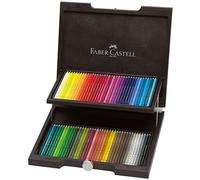 Faber-Castell 110072 - Matite colorate Polychromos, in astuccio di legno da 72 pezzi