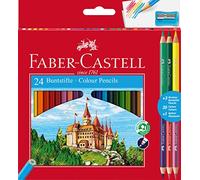 Astuccio 24 matite colorati eco Il Castello+3 bicolor Faber Castell