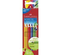 Faber Castell 110906 - Colori Jumbo Grip, colori da 6, multi - NUOVO