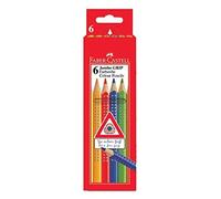 Faber-Castell 110906 - Set di matite colorate Jumbo Grip, confezione da 6, infra