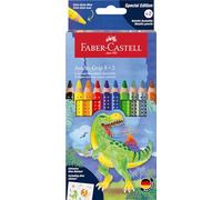 Faber-Castell Colour Pencil Jumbo Grip 8+2 pcs box Jumbo coloured pencils set, 1