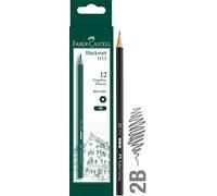 Faber-Castell 111102 - Matita "1111" 2b, 12 pezzi