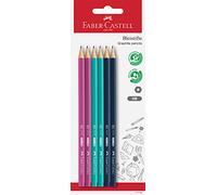 Faber-Castell 111184 - Set di matite, 6 matite di durezza HB, resistenti alla rottura, per bambini e adulti