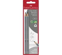Faber-Castell 111997 - Set di matite Jumbo GRIP con 2 matite di durezza B