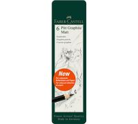 FABER-CASTELL 115207 - Set di matite Pitt Graphite Matt, 6 pezzi, durezza...