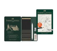 Faber-Castell Grafiet Potlood Set Pitt Grafiet Mat Tin van 11, FC115220
