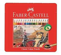 Faber-Castell 115845 Pastello Colorato, 24 Pezzi