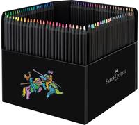 Faber-Castell 116411 - Matite colorate Black Edition, astuccio in cartone da 100