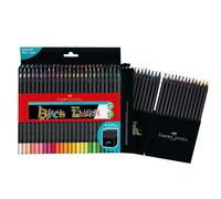 Faber-Castell 116450 - Matite colorate Blackwood, Black Edition, astuccio da 50