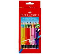 FABER-CASTELL 116625 - Matite colorate cancellabili, confezione da 24