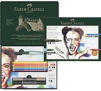 Faber-Castell 117520 - Set da disegno Discovery 12 pezzi, incl. matite acquerellabili Albrecht Dürer e pennello con serbatoio d'acqua, materiale artistico per principianti