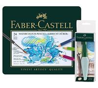 Faber-Castell 117590 - Matite ad acquerello Albrecht Durer 24, valigetta in metallo, arte e grafica
