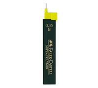 Faber-Castell 120301 - Piombo fine Super Polymer, 0,35 mm, durezza B, 12 pezzi