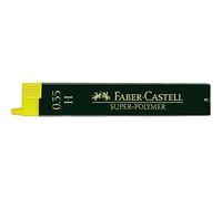 Faber-Castell 120301 - Piombo fine Super Polymer, 0,35 mm, durezza B, 12 pezzi