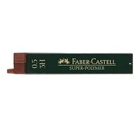 Faber-Castell 120513 - Piombo fine Super Polymer, 0,5 mm, durezza 3H, 12 pezzi