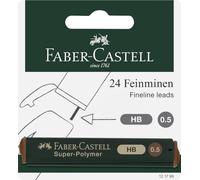 Faber-Castell 121799 - Mine sottili Super Polymer, durezza HB, 0,5 mm, 24 mine